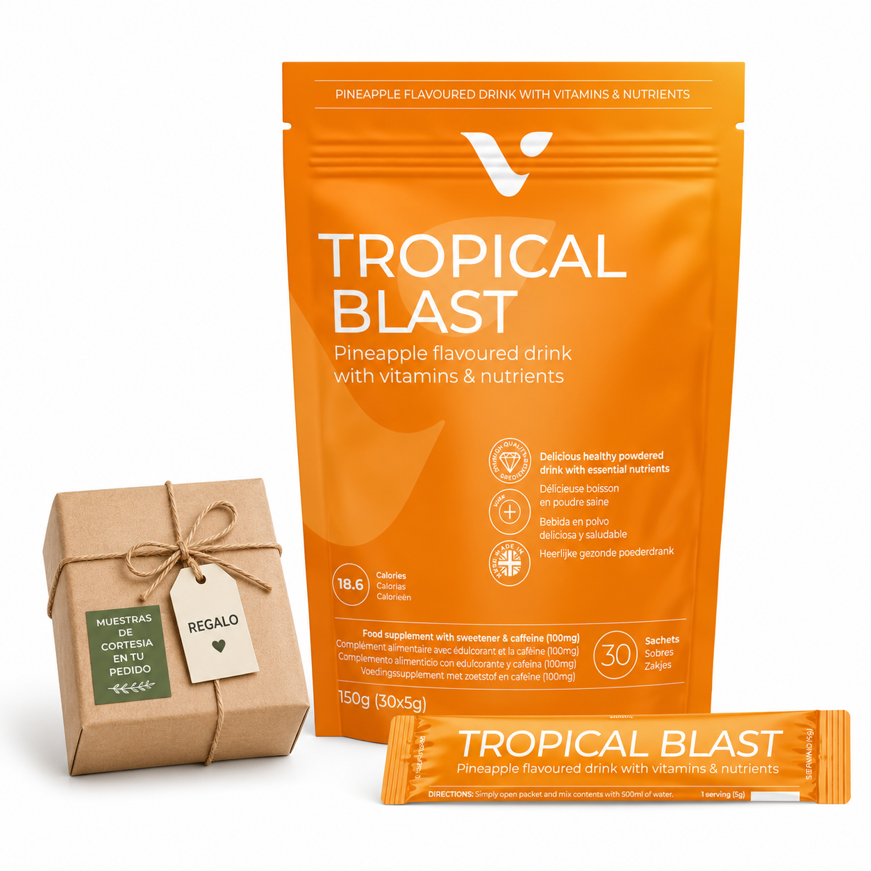 Valentus Tropical Blast 30 monodosis | La Piña de Valentus | 120 gr (30 x 4gr)
