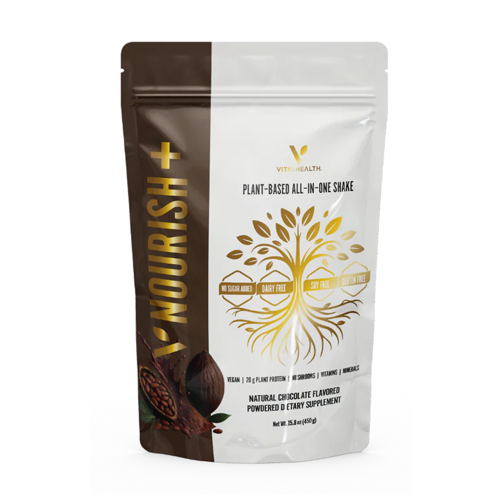 Nourish+ batido vegetal todo en uno sabor chocolate | Proteínas, vitaminas y probióticos